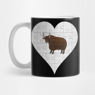 Jigsaw  Yak Heart Design - Wild Animal Yak Mug